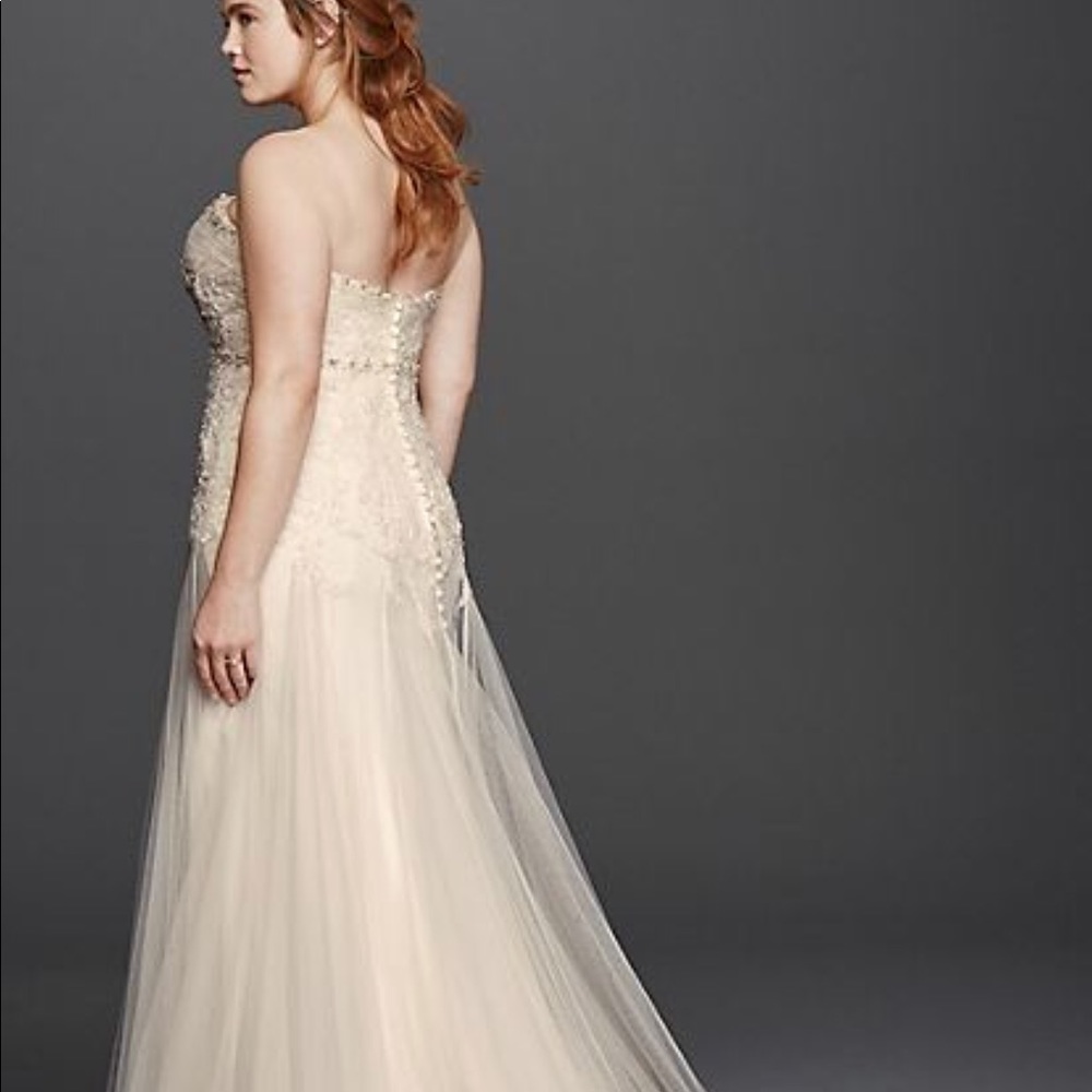 NWT Melissa Sweet IVORY Tulle wedding dress 10 - Picture 3 of 6